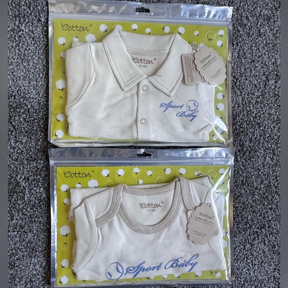 NWT, 2 baby boy onsies 9-12 months - Picture 1 of 8
